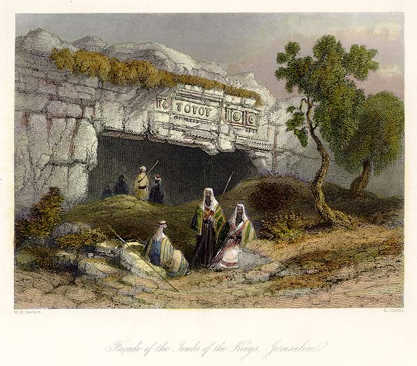 Jerusalem, Tombs of the Kings, 1840