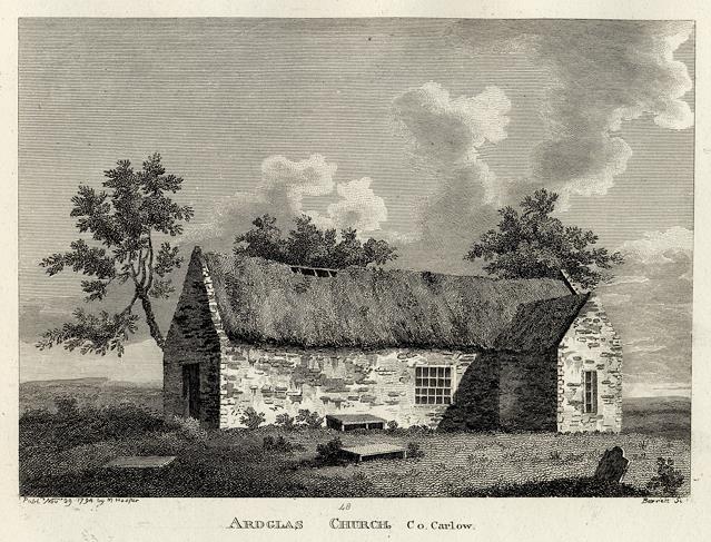 Ireland, Co.Carlow, Ardglas Church, 1786