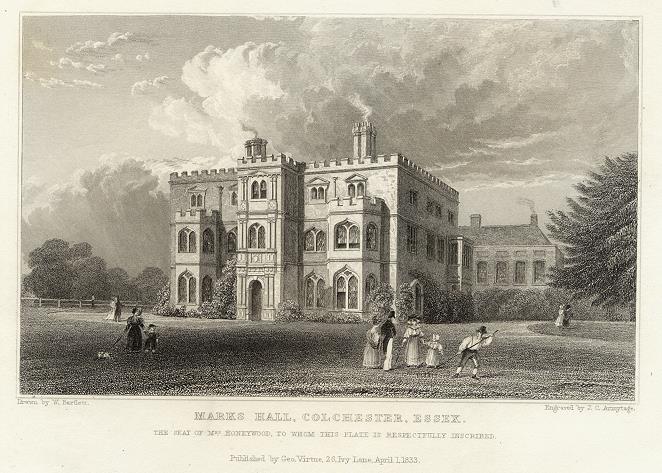 Essex, Marks Hall, near Colchester, 1834