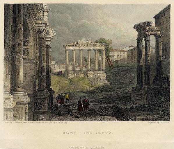 Italy, Rome Forum, 1856