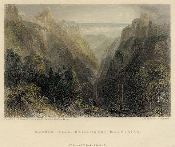 India, Kooner Pass, Neilgherri Mountains, 1856