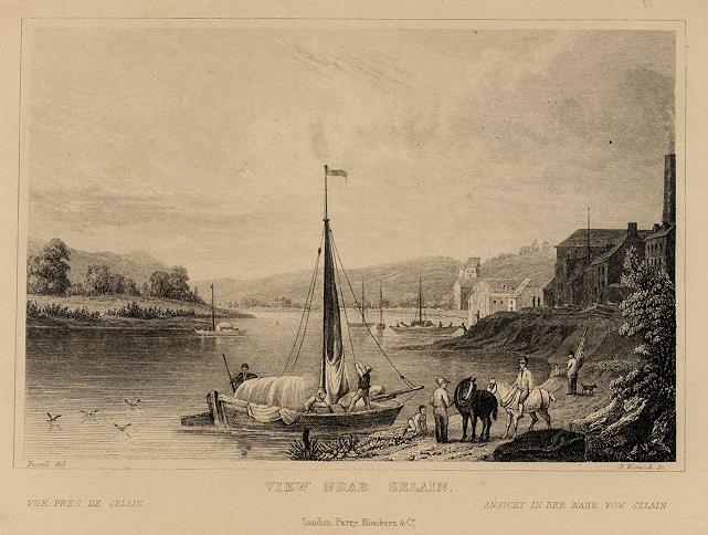 Belgium, view near Selain, 1833