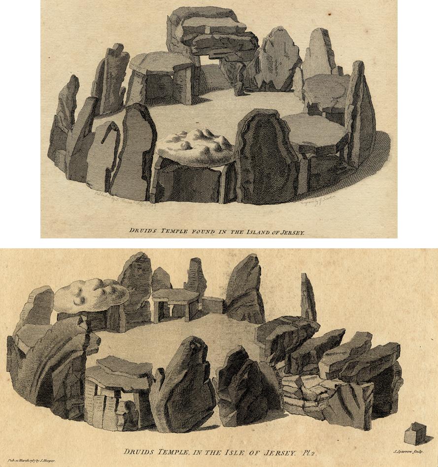 Jersey, stone circle (2 plates), 1786