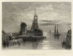 France, Boulogne, Old Pier, 1836