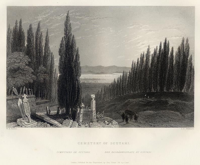 Turkey, Cemetery of Scutari, 1855