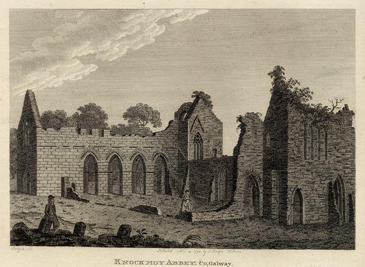 Ireland, Co.Galway, Knockmoy Abbey, 1786