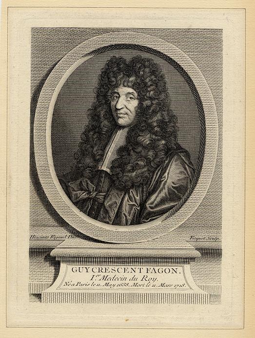 Guy Crescent Fagon, Ier. Medicin du Roy, 1750