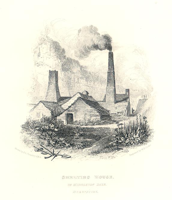 Derbyshire, Smelting House in Middleton Dale, 1820 / 1886