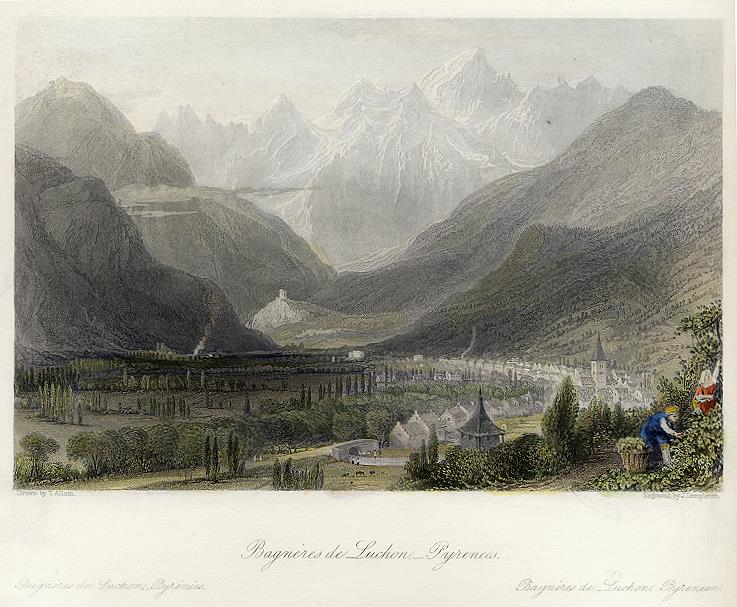 France, Bagneres de Luchon - Pyrenees, 1840