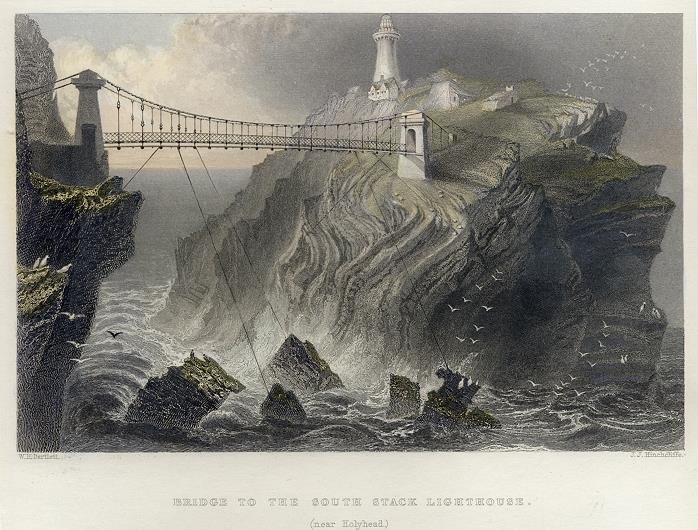 Anglesea, South Stack Lighthouse Bridge, 1842