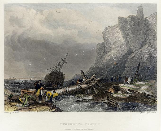 Northumberland, Tynemouth Castle, 1842