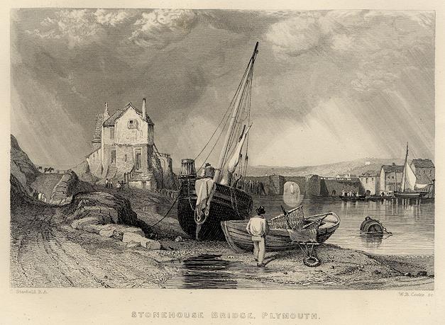 Devon, Plymouth, Stonehouse Bridge, 1836