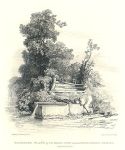 Derbyshire, Grindleford Bridge, watering place, 1820 / 1886
