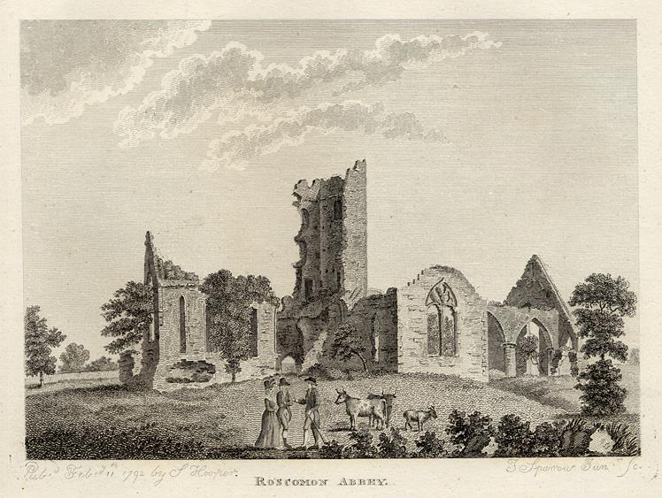 Ireland, Co.Roscommon, Roscommon Abbey, 1786