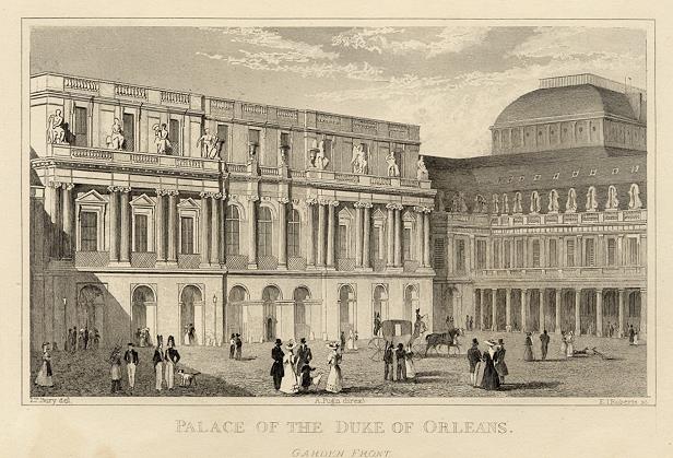 Paris, Palace of the Duke of Orleans, 1840