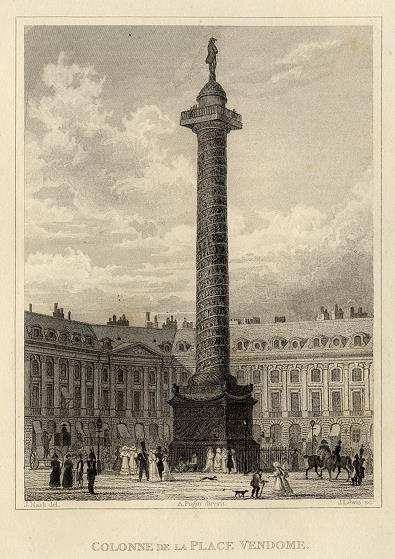 Paris, Colonne de la Place Vendome, 1840