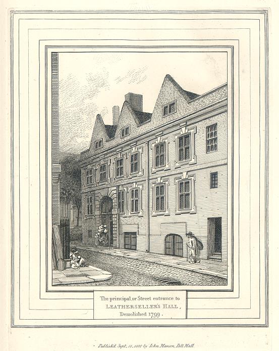 London, Leathersellers' Hall (demolished 1799), 1801