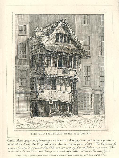 London, The Old Fountain in the Minories, 1801