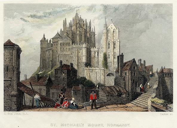 France, St.Michael's Mount, Normandy, 1836