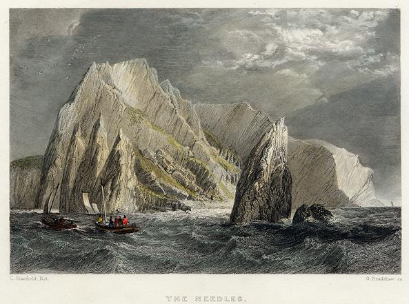 Isle of Wight, the Needles, 1836