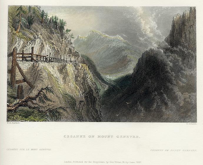 Italy, Cesanne on Mount Genevre, 1836