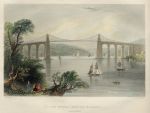 North Wales, The Menai Bridge, Bangor, 1842