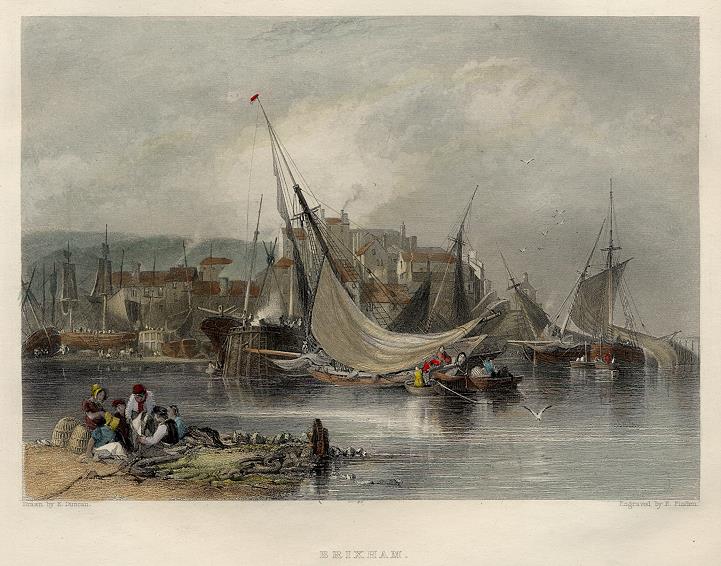 Devon, Brixham view, 1842