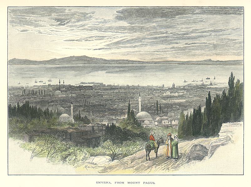 Turkey, Smyrna from Mount Pagus, 1891