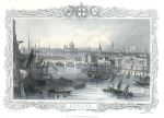 London view, Tallis, 1850