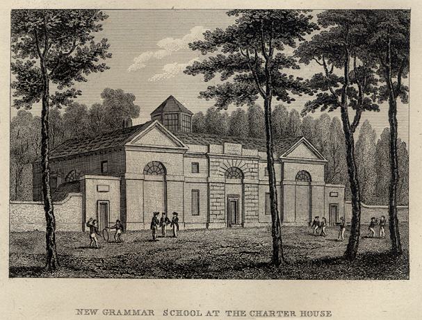 London, New Grammar School at the Charter House, 1827