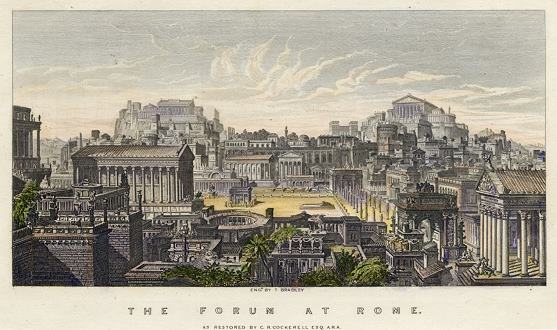 Italy, Forum at Rome, 1846