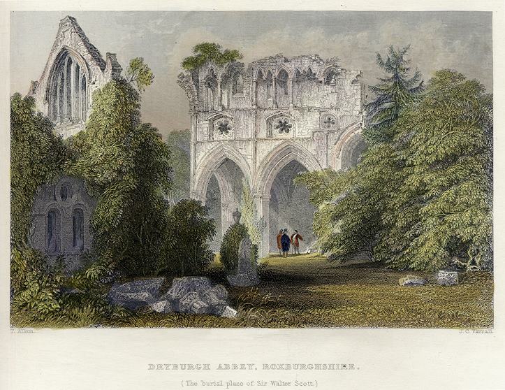 Scotland, Dryburgh Abbey, 1840