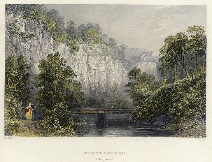 Scotland, Hawthornden, 1840