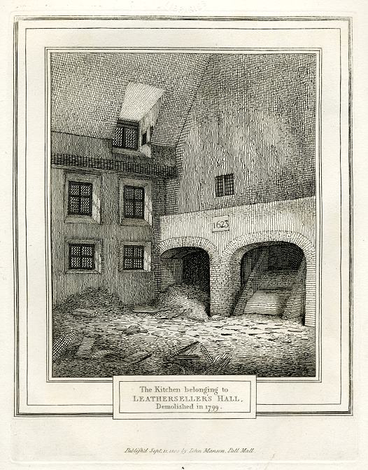 London, Leathersellers Hall Kitchin, 1801