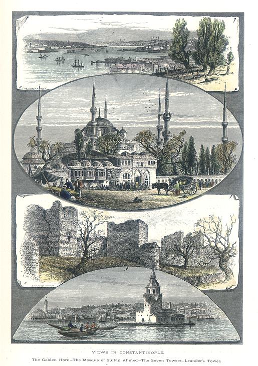 Turkey, Istanbul, views in Constantinople, 1875