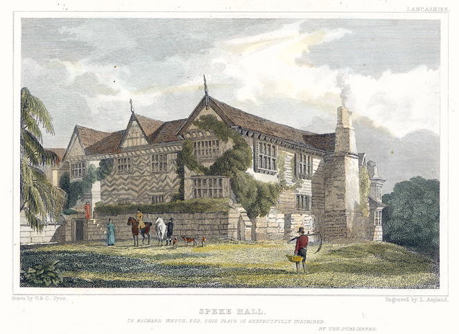 Lancashire, Speke Hall, 1831