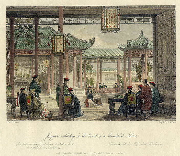 China, Jugglers in a Mandarin's Palace, 1855