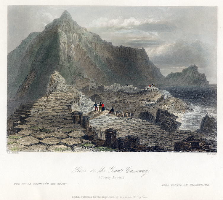 Ireland, Giants Causeway (County Antrim), 1841