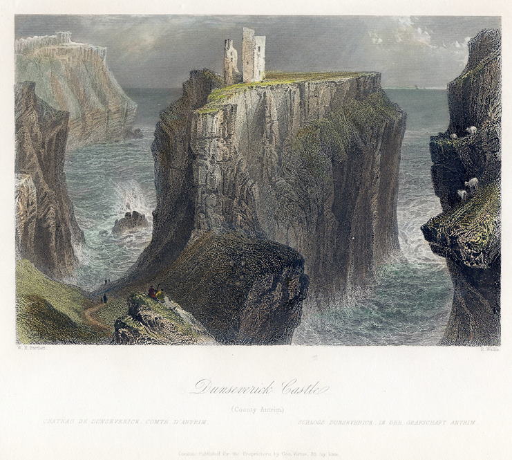 Ireland, Dunseverick Castle (Antrim), 1841