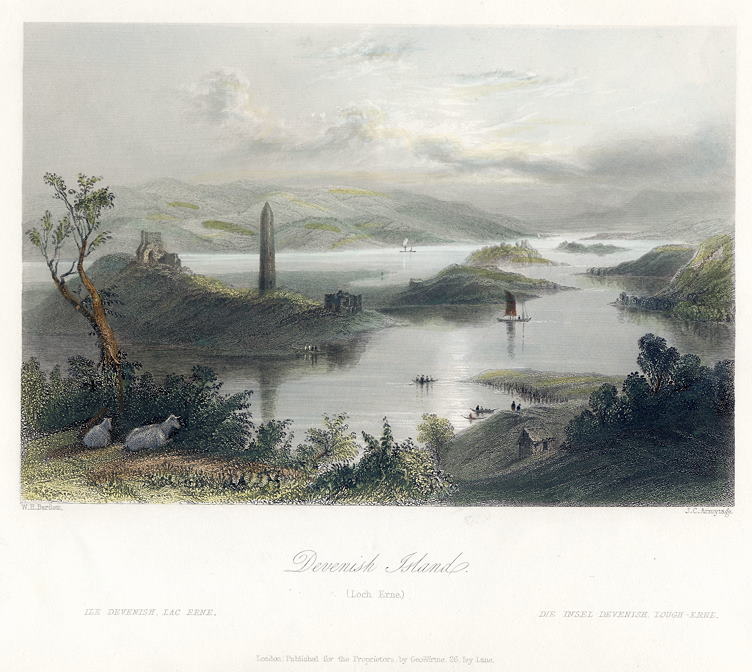 Ireland, Devenish Island (Loch Erne), 1841