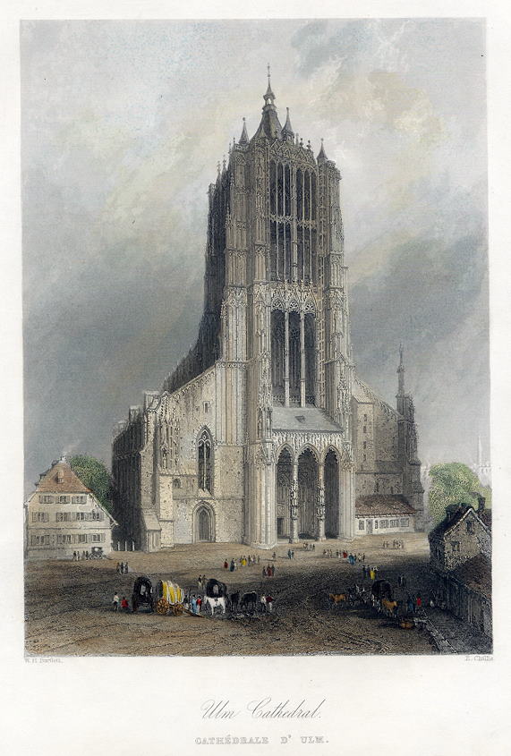 Germany, Ulm Cathedral, 1840