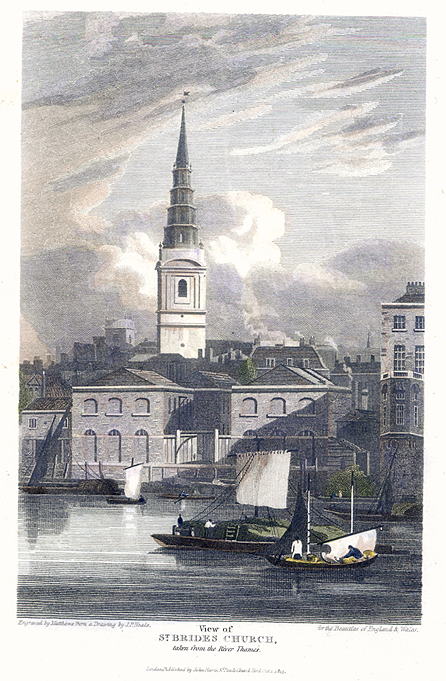 London, St.Brides Church, 1815