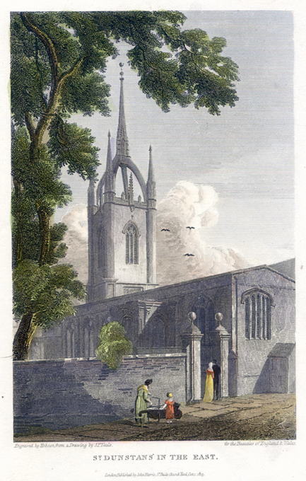 London, St. Dunstans in the East, 1815