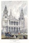 London, St. Paul's Cathedral West Front, 1809