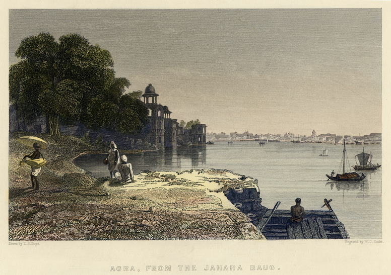 India, Agra, from the Jahara Baug, 1860