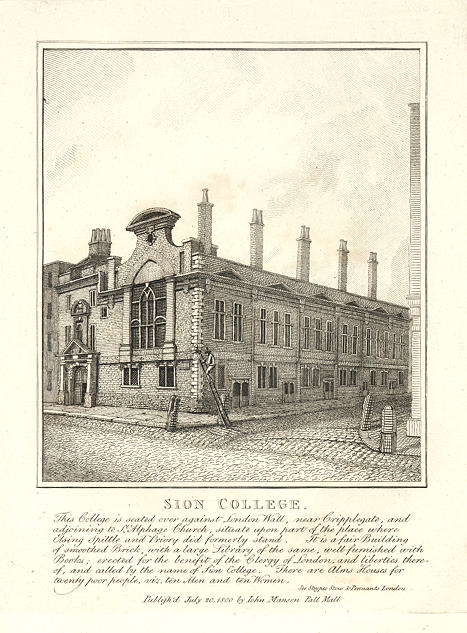 London, Sion College, near Cripplegate, 1800