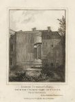 London, Barber Surgeon's Hall, from Churchyard, 1800