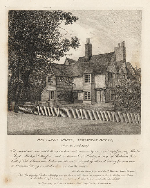 London, Rectorial House, Newington Butts, 1795