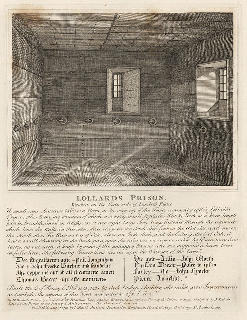 London, Lollards Prison (Lambeth Palace), 1791