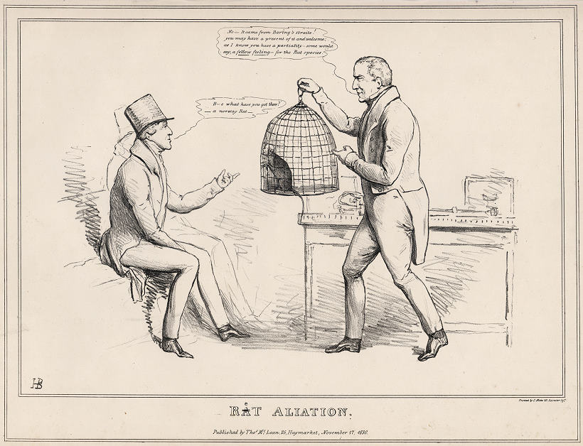 'Ret Aliation', John Doyle, HB Sketches, 1830